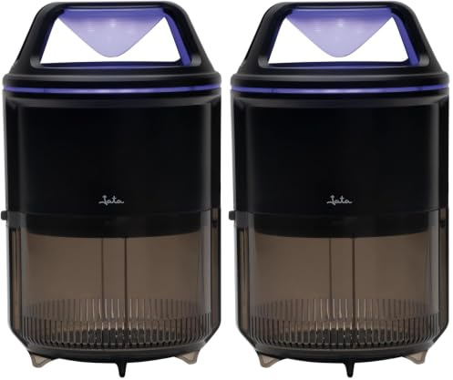 JATA MOST2540 - Antimosquitos Eléctrico Interior USB Tipo C, Trampa Mosquitos con Luz UV y Ventilador de Succión, Silencioso, Bandeja Extraíble, 50 m² (Paquete de 2)