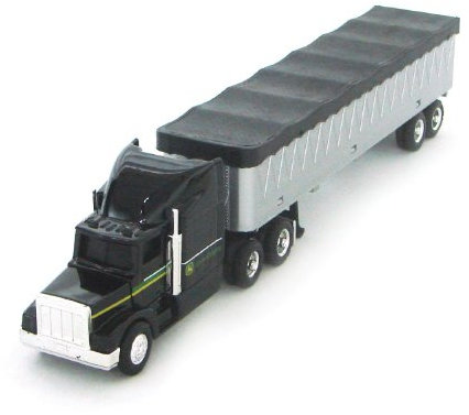 ERTL John Deere Grain Semi Truck Toy Replica - 1:64 Scale - Construction Toys - Die-Cast Metal and Plastic Material - Kids Toys Ages 8 Years and Up