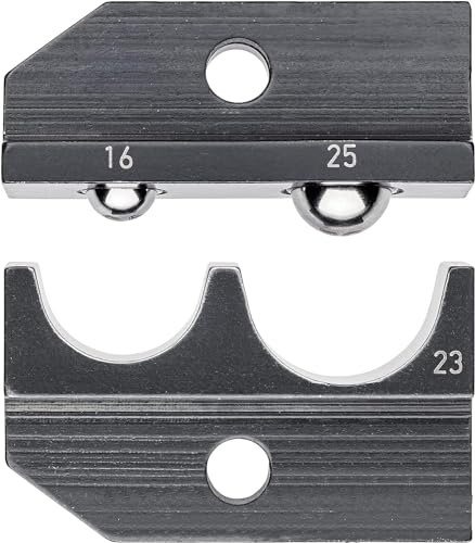 KNIPEX Crimpeinsatz für unisolierte Rohr- und Quetschkabelschuhe sowie unisolierte Stoß- und Quetschverbinder nach DIN 46341, 97 49 23