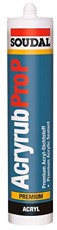 Soudal Acryrub Pro P, 310ml, weiss