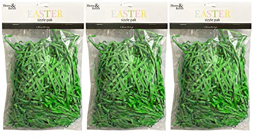 Brite Star 1.25oz Easter Paper Grass, Green (Set of 3)