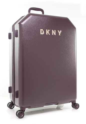 DKNY Uni Erwachsene Metall Logo aufrecht mit 8 Spinnrollen Gepäck
