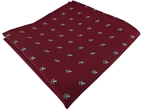 TigerTie Mouchoir de poche design à motif lys - Dimensions : 30 x 30 cm.
