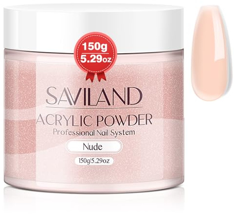 Saviland Acryl Pulver Nails Nudes Acrylpuder 150g/5.29OZ Acrylpulver für Nägel Acryl Nagelset Acrylset zur Nagelverlängerung Stärkung des Nagels 3D Carving Nail Supplies Nagelkunst Acryl Nägel