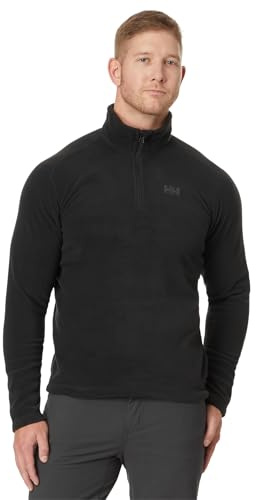 Helly Hansen Herren Daybreaker 1/2 Zip Fleece, Schwarz 2.0, 2XL