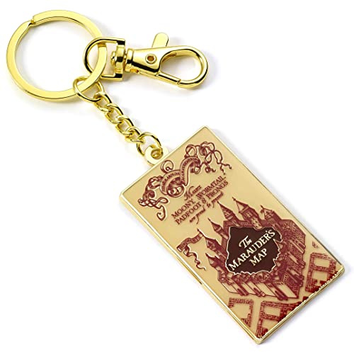 The Carat Shop Harry Potter Offizielle Karte des Rumtreibers Schlüsselanhänger, mehrfarbig, Einheitsgröße, Kette, Emaille
