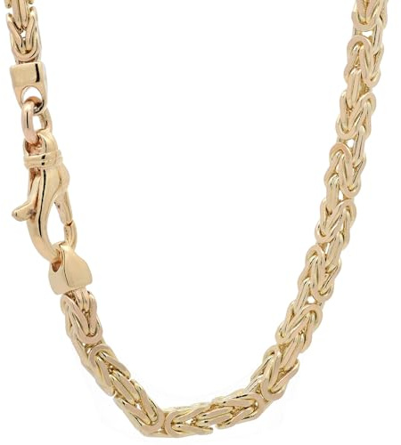 hoplo holzenplotz Goldkette Königskette Halskette Breite 3,0 mm massiv 750-18 Karat Gold