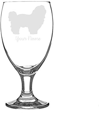 Personalised Lhasa Apso Craft Beer Snifter Glass Animal Dog Gift for Him for Her