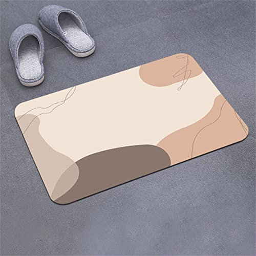 Heeboode Badematte Rutschfester Badezimmerteppich Absorbierender Badteppich 80x150cm Duschmatte Schnelltrocknende Badematte Home, Badvorleger rutschfest Waschbar, Bad Teppiche Badezimmermatte Rot