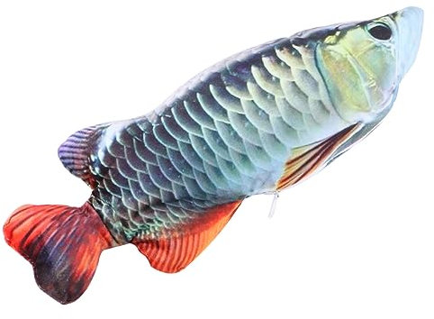 FOMIYES Elektrisches Katzenspielzeug Plüschtier Springender Zappelfisch Mit USB-Aufladung Interaktiver Katzenspiel-Fisch Aus Weichem Baumwollplüsch Stimuliert Katzenmentalität Und Bewegung