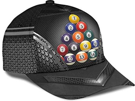 Freizeit Basecap Billard-Metal Schirmmütze Basecap Sonnenschutz Golf Caps Outdoor Baseball Cap Für Running, Herren, Golf