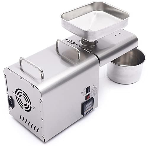 750W AUTOMATISCHE Edelstahl Ölpresse Maschine Temperaturkontrolle Öl Expeller Extraktion Automatische Heißprsse Edelstahl Extraktor Für Kommerziell & Haushalt