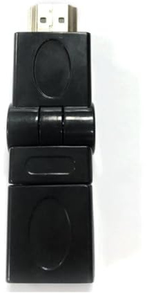 Zarivy Adaptador HDMI macho a hembra, color negro, compatible con dispositivos de audio y video, ideal para conectar pantallas y proyectores.