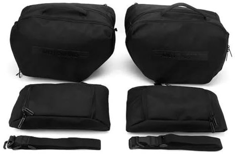 BDDXWSM Aufbewahrungspaket Motorradkoffer Innentasche Werkzeugsatz Seitenkoffer Gepäcktasche Multifunktionale Innentaschen Satteltaschensatz Für BMW R1300GS 2023 2024 Platzierungstasche(SCHWARZ,XXL)