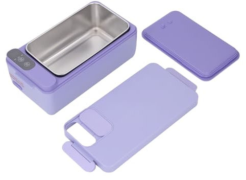 Bewinner Boîte à Déjeuner électrique avec Récipients en Acier Inoxydable de 1 L, Boîte à Alimentaire à Chauffage Rapide de 40 W, Boîte Chauffante Portable pour L'école, le Bureau, les
