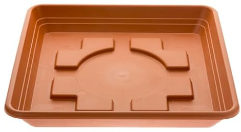 2friends Soucoupe 35 x 35 cm pour grand pot de fleurs extérieur - Très robuste - En terre cuite - Grand pot de fleurs d'extérieur - Plastique protégé contre les UV - Fabriqué en Allemagne - Jardin et