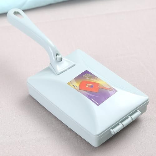 Efficiente raccoglitore di polvere e briciole, strumento portatile per la pulizia dei tappeti, spazzatrice viola (blu)