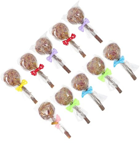 YARNOW 10stücke Kaninchen Kauspielzeug Aus Natürlichem Material Für Kleine Haustiere Backenzahnspielzeug Für Hamster Und Meerschweinchen Zahnpflegezubehör Für Kaninchen Und Andere