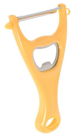 Luxshiny Apribottiglie Multifunzionale Da Cucina Con Pelapatate Per Sbucciare e Raschiare Frutta e Utensile Acciaio Inossidabile Leggero e Portatile