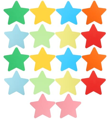 KONTONTY Bunte Papiersterne Zum Basteln Pentagramm-Form Farbene Papierschnitte 90 Blätter 5.91 X 5.91 in Für Schule Klassenzimmer Büro Kinderbelohnung Und Diy-Dekoration