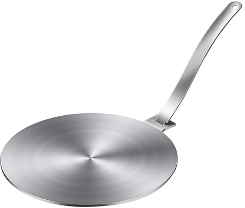 28cm Piastra Convertitore per Piano a Induzione con Manico Rimovibile, Diffusore di Calore per Stufe a Gas&Vetroceramica, Adattatore a Riscaldamento Uniforme per Moka, Piastra Simmer per Caffettiere