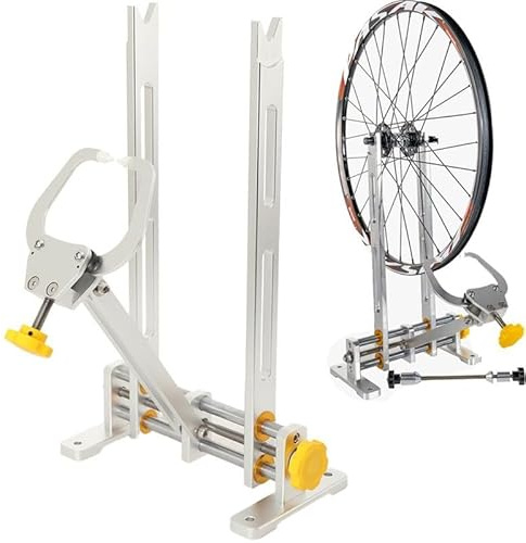 ECUTEE Cavalletto di centraggio per Bicicletta, Professionale Cavalletto per Centrare Ruote Bici Pieghevole Supporto per Biciclette Cerchioni Mountain Bike