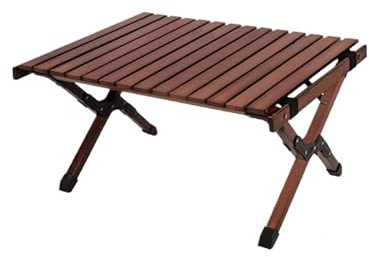 HWJFDC Campingtisch Klapptisch Camping Holz Familie BBQ Picknick Schreibtisch Garten Party Reisen Wandern Outdoor-Möbel(S)