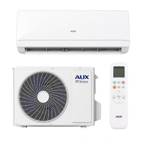 AUX Aire Acondicionado Split Inverter 12000 BTU WiFi, Bomba de Calor, R32, A++/A+, GoldFin Anticorrosión, Refrigeración en 30 s, Muy Silencioso, Certificación Eurovent, Hasta 40 m²