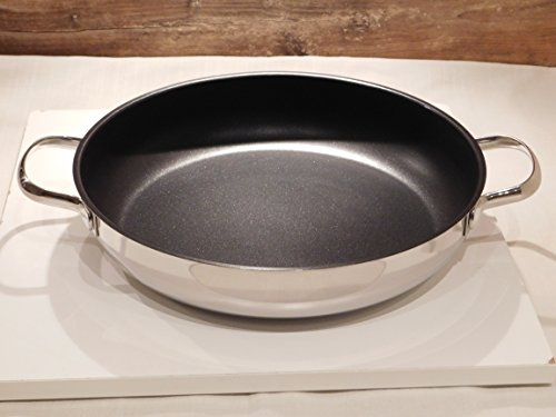 Silit Brat.u.Servierpf.28cm Diamant/Toskana, 3-4 Liter, Antihaft, Keramik, Topf, mit Deckel, Silber, Schwarz, Diamantmuster