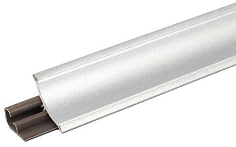 DQ-PP 2,5m WINKELLEISTE – Aluminium Silber – 23 x 23mm – PVC – GRATIS Schrauben – Küchenleiste Arbeitsplatte Abschlussleiste Leiste Küche Küchenabschlussleiste Wandabschlussleiste Tischplattenleiste