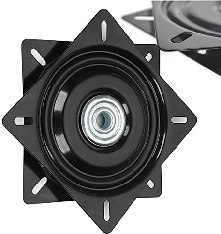 WORDFUN 1 Stück Quadrat Drehlager Drehteller Rotierender Hardware Plattenspieler Schwarz Die Lager Drehteller Für Regale Anzeigen, Möbel, Fernsehtisch, Küchenregal