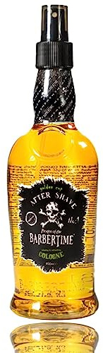 BARBERTIME Aftershave Cologne | Men Spray Fragrance | One Million Scent | Barbers Traditional Cologne Brown Golden Cup 400 ml (No 1)