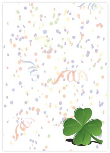 Briefpapier Silvester DIN A4 - Papier Sylvester-Party - 20 Blatt - Motiv Nr. 147 | 90g/m²