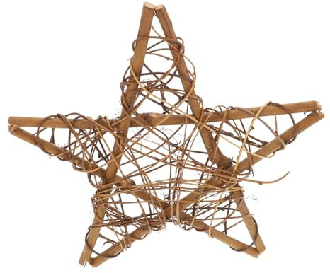 Cabilock Rattan Sterne Kranz Naturlicher Rattan DIY Kranzranke Rattanring Für Girlande Ohne Geruch Home Und Weihnachts Dekoration