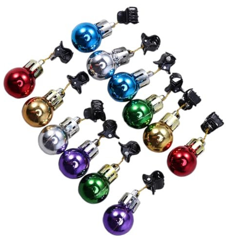 Zerodeko 24stücke Bartclips für Weihnachten Weihnachtskugel-Dekorationen Weihnachtsmann-bartclips Weihnachts-bartclips Weihnachtskugeln mit Bartclips Weihnachtsschmuck für Zufälliger Stil