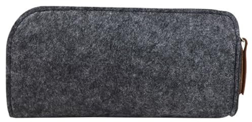 yeeplant Klassische Filztasche mit großer Kapazität – tragbare Aufbewahrungstasche für Make-up und Stifte, Grau M, Einheitsgröße