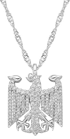 d'origine Deutschland Adler Kette für Damen, Deutschland Wappen Kette, Deutsche Kette, Deutschland Schmuck