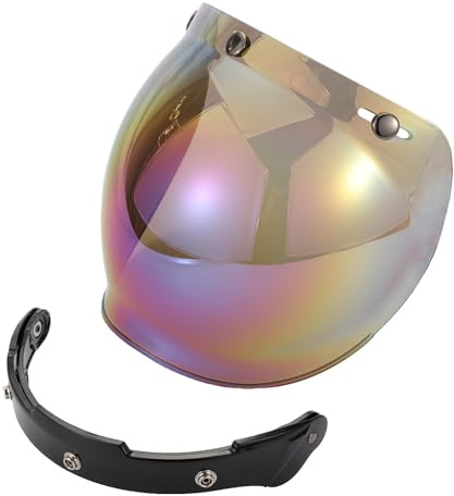 Partuto 1pc Universal Motorcycle Helmet Visor Shield - Motorcycle Helmet Visor Replacement Anti-UV - Resin Assorted Color