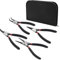 Sicherungsringzangen, Gerade interne und externe Sprengringzangen, industrieller Kohlenstoffstahl, Anti-Rutsch und Anti-Schweiß ergonomische Griff (4PCS Sicherungszange)