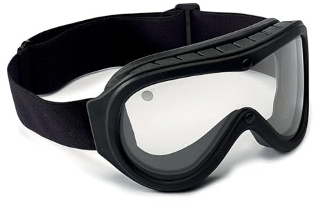 Bolle Chronosoft III BSSI Goggles - Black Frame, Clear Double Lens - Ballistic Tactical Eye Protection