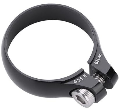 Fahrrad-Sattelklemme, Fahrrad-Sattelstützenkragen, Durchmesser 31,8 mm, leichte Aluminium-Sattelstützenklemme für 27,2 Sattelstützen, superleicht (#1)