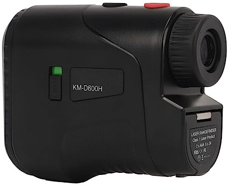 Chrees Golfavståndsmätare, Stor Räckvidd, Hög Noggrannhet, 6,5x Förstoring, 5 M Till 600 M med Lutningsbrytare, för Golfbågskytte, Utomhussporter (Svart)