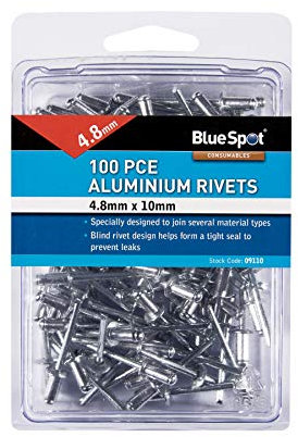 Blue Spot 09110 4.8 x 100 Piece Rivets