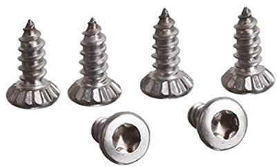 Bosch Screw, White (00151703), 1 x 6 Pieces, Genuine OEM, for Inner Door Panel, Kitchen Small Appliance Accessories