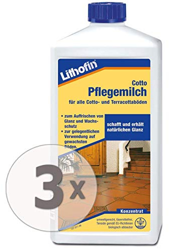Lithofin Cotto Pflegemilch 3 l - Glanzauffrischung - lösemittelfrei - wachshaltig - polierbar