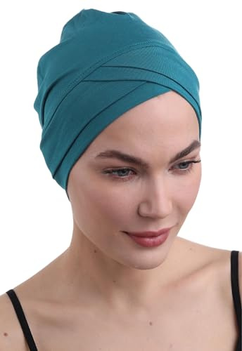 Deresina Headwear W Front Chemo Gorra (Teal)