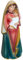 Kaltner Präsente Geschenkidee: Skulptur Mutter Gottes mit Jesukind 12 cm Madonna Maria mit Jesus Kind - Handgemalte Marienfigur auf Sockel - Hochwertiger Kunstguss aus Resin – Dekoration