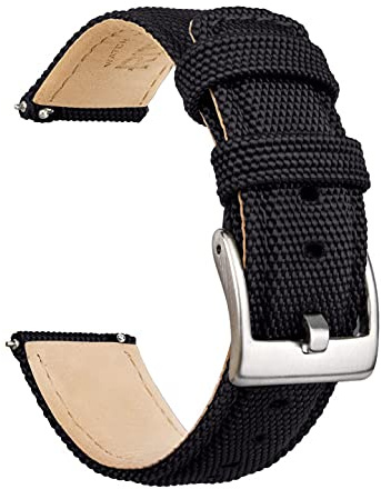 Ritche Bracelet de montre en toile à voile de 22 mm à dégagement rapide pour homme et femme, cadeau d'éléphant blanc, cadeau de Noël pour homme