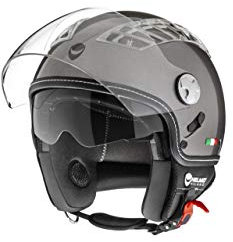 Helmet Milano Demi Jet Turbine Jet Helmet XS Grey Metallic