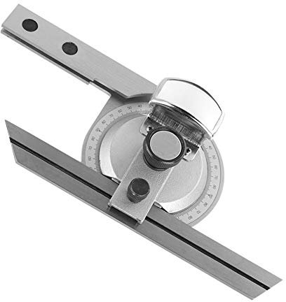 Winkelmesser mit verstellbarer Schiene 0-360°, Universal Winkelmesser mit verstellbarem Schenkel, hochpräzises Winkelmesslineal für die Messung von Innen und Außenwinkeln in der Bearbeitung